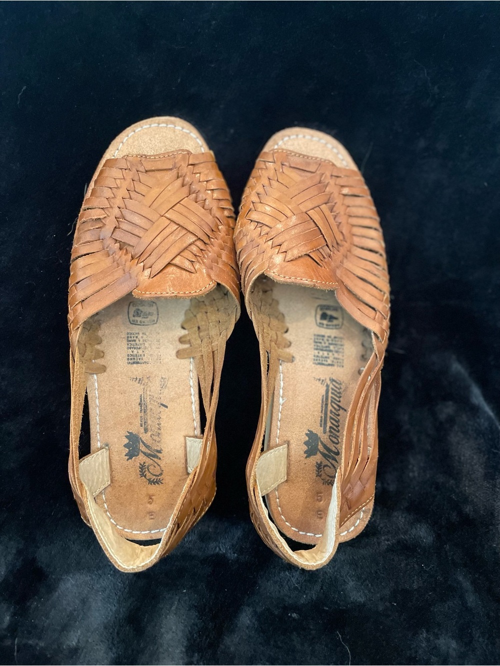 Handwoven Leather Huarache Sandals - Tan